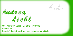 andrea liebl business card